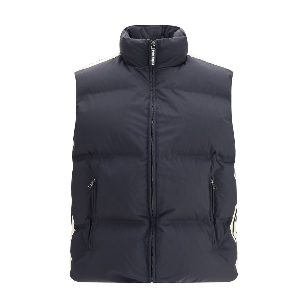 Palm Angels Black Polyamide Sleeveless Jacket