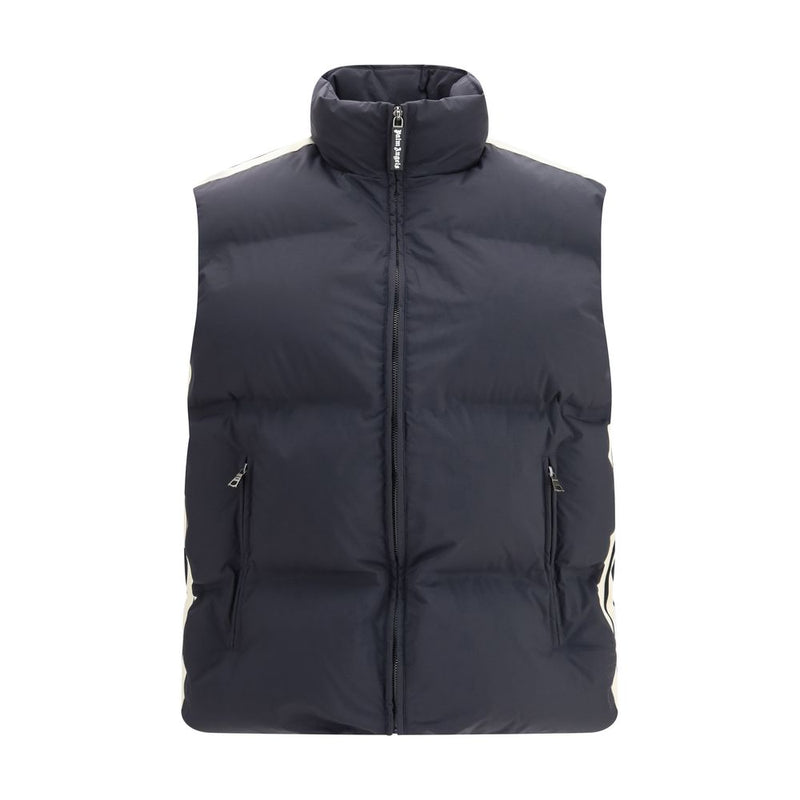 Palm Angels Black Polyamide Sleeveless Jacket