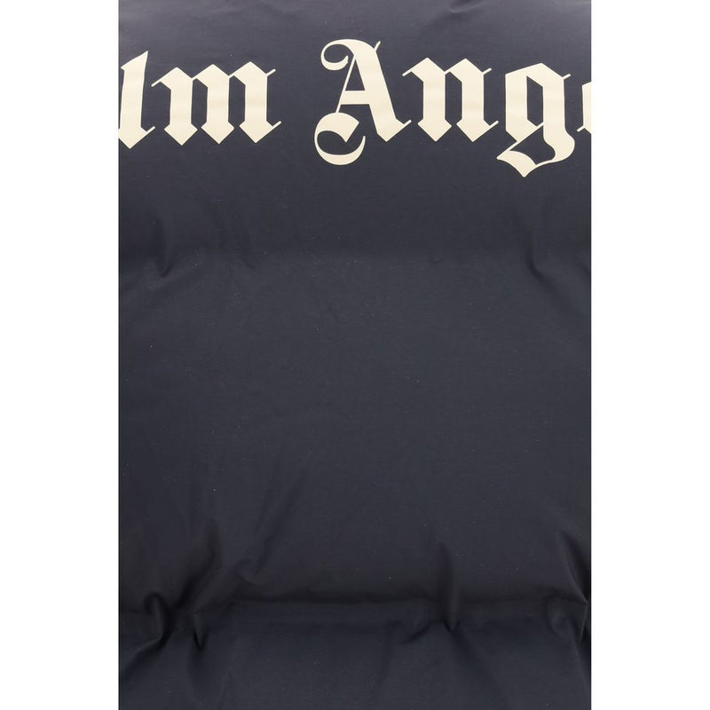 Palm Angels Black Polyamide Sleeveless Jacket