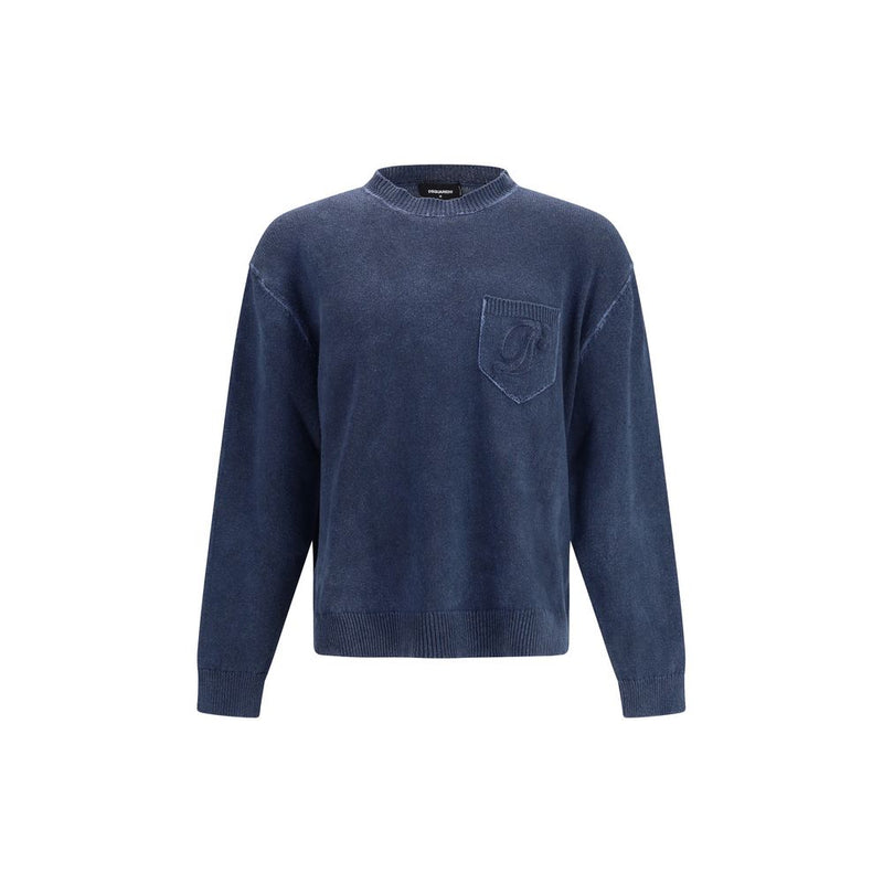Dsquared² Sweatshirt en Polyester Bleu pour Homme