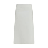 RIER White Cotton Midi Skirt - Contemporary Style