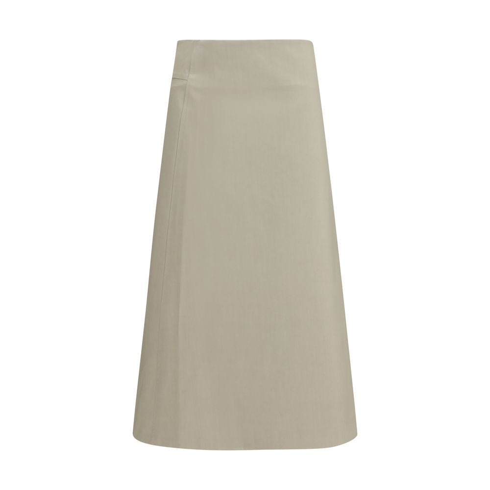 RIER Bicolor Cotton Skirt - Élégance Contemporaine