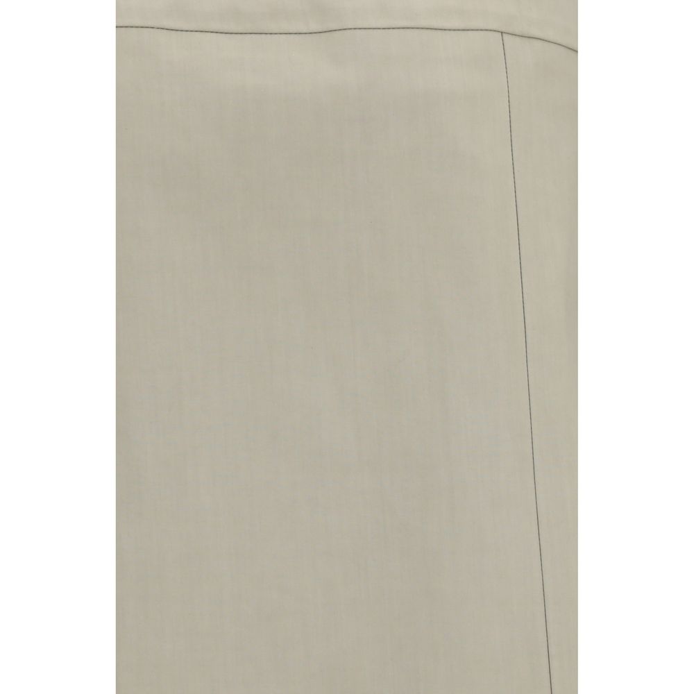 RIER Bicolor Cotton Skirt - Élégance Contemporaine