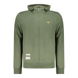 Accademia Militare Men's Verde Cotton Hoodie with Embossed Logo