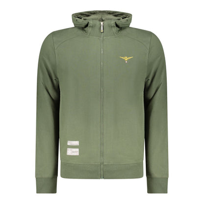 Accademia Militare Blue Cotton Men's Hoodie with Embossed Logo