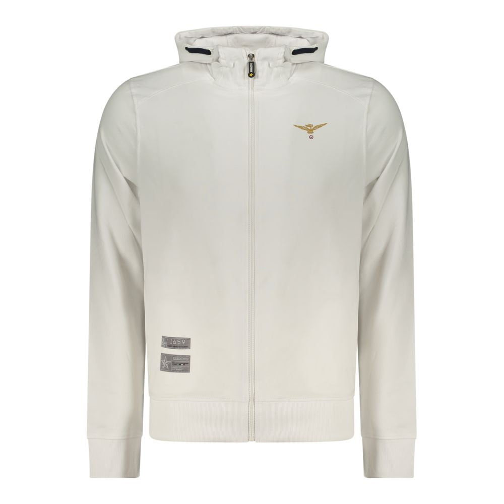 Accademia Militare White Cotton Men's Hoodie - Stylish Comfort