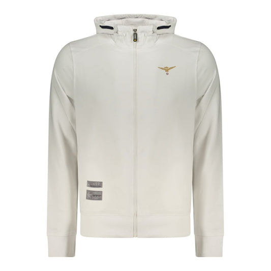 Accademia Militare White Cotton Men's Hoodie - Stylish Comfort