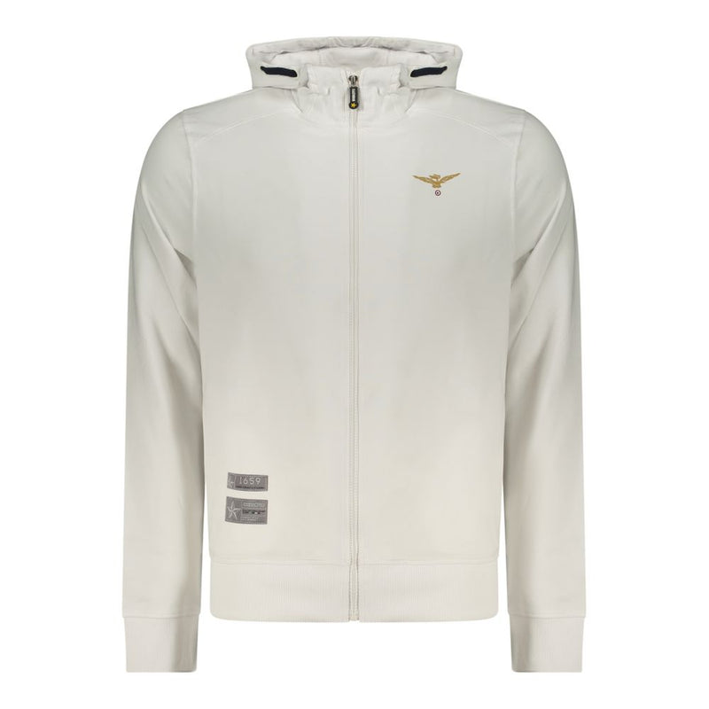 Accademia Militare White Cotton Men's Hoodie - Stylish Comfort