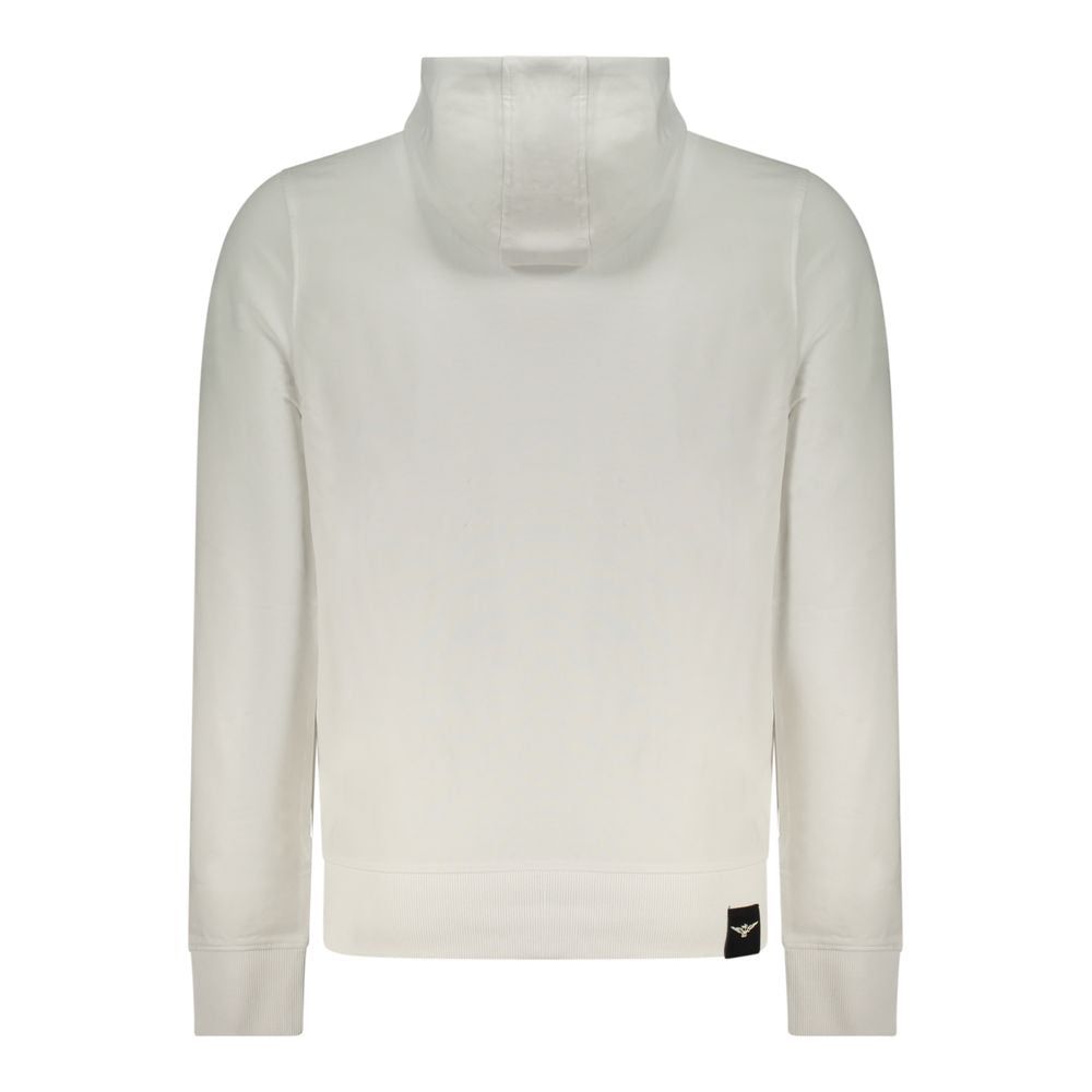 Accademia Militare White Cotton Men's Hoodie - Stylish Comfort