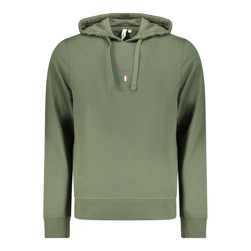 Hoodie Accademia Militare Vert en Coton pour Homme - Indispensable Urbain