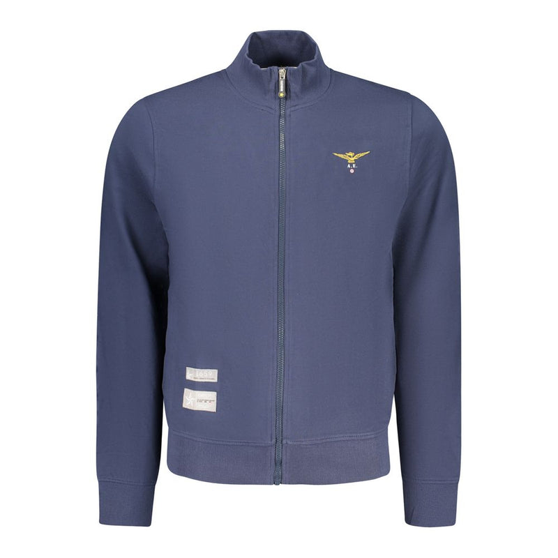 Accademia Militare Blue Cotton Men's Sweatshirt - Stylish Comfort