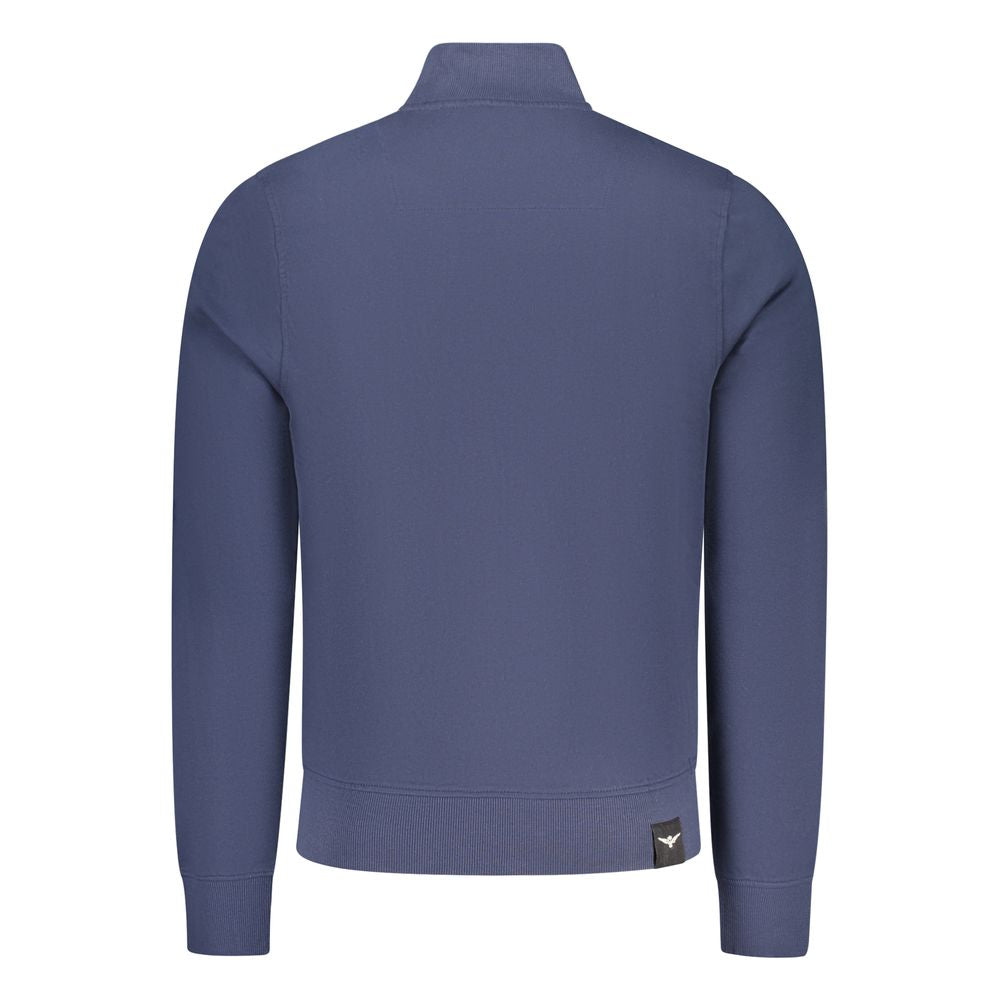 Accademia Militare Blue Cotton Men's Sweatshirt - Stylish Comfort