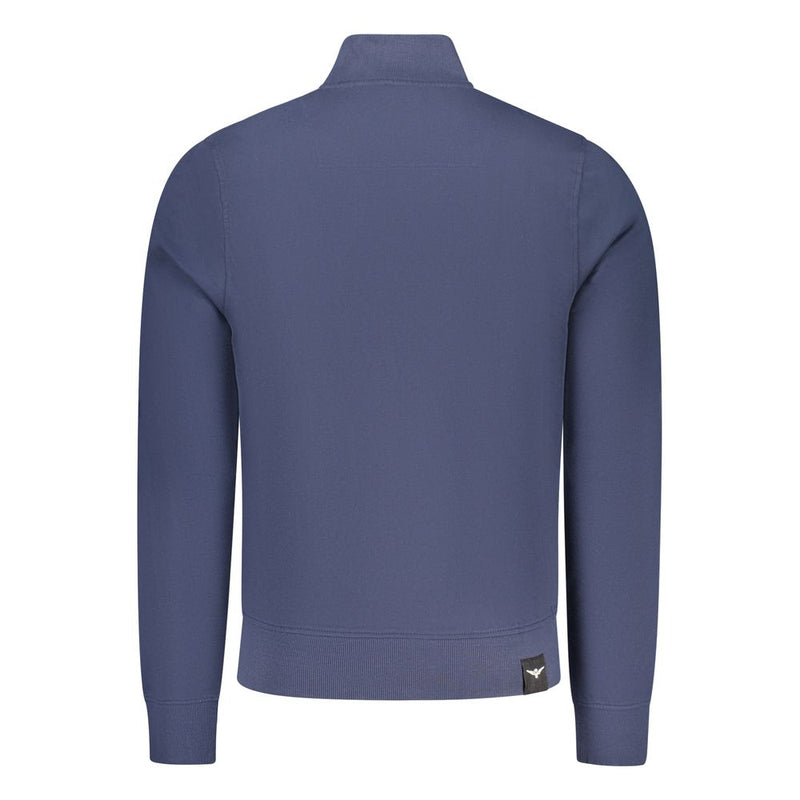Accademia Militare Blue Cotton Men's Sweatshirt - Stylish Comfort