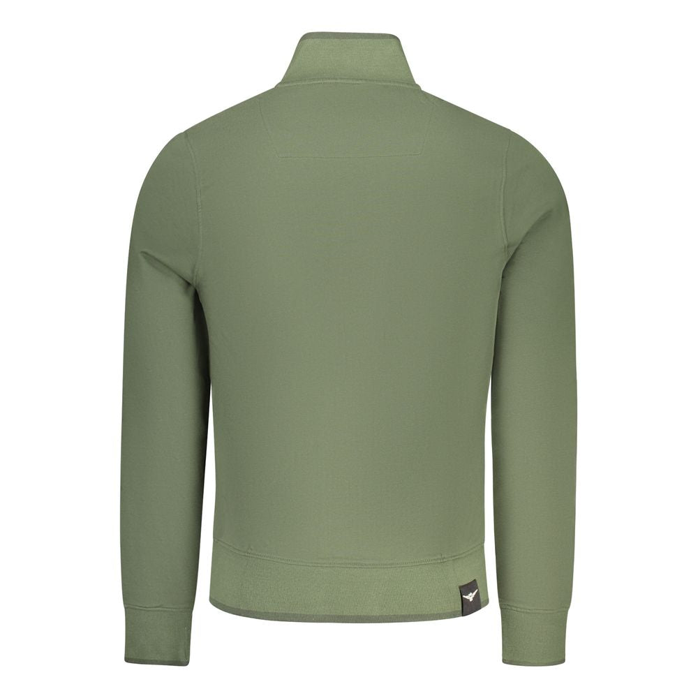 Accademia Militare Sweatshirt Vert en Coton pour Hommes - Élégant et Pratique