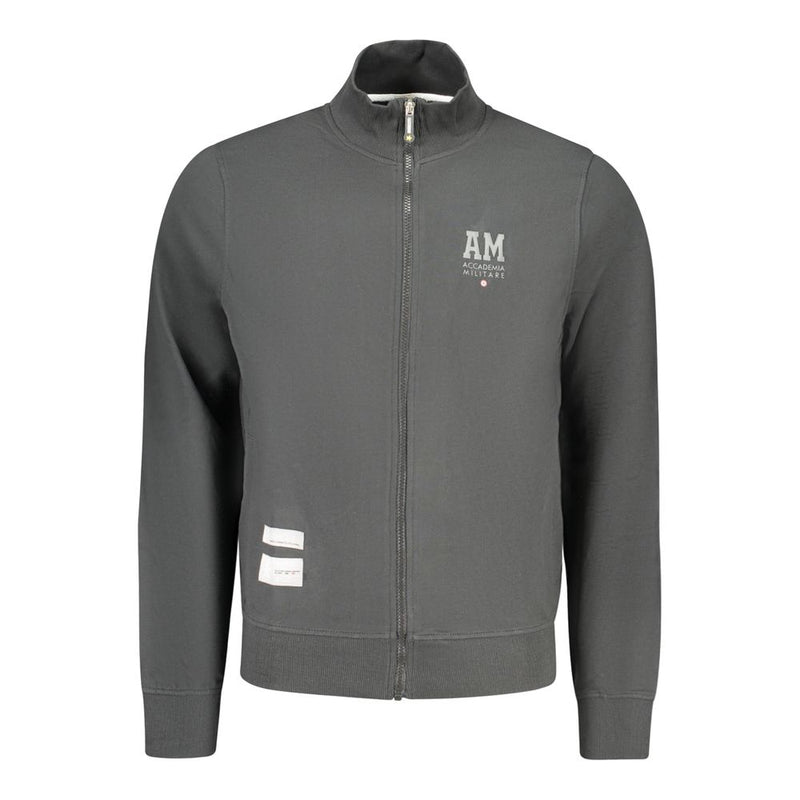Accademia Militare Black Cotton Sweatshirt for Men - Stylish Comfort