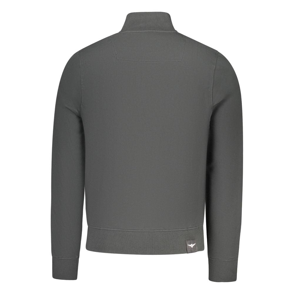 Accademia Militare Black Cotton Sweatshirt for Men - Stylish Comfort