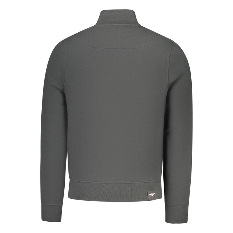 Accademia Militare Black Cotton Sweatshirt for Men - Stylish Comfort