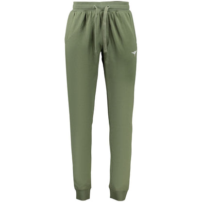 Accademia Militare Green Cotton Men Trousers - Sportswear