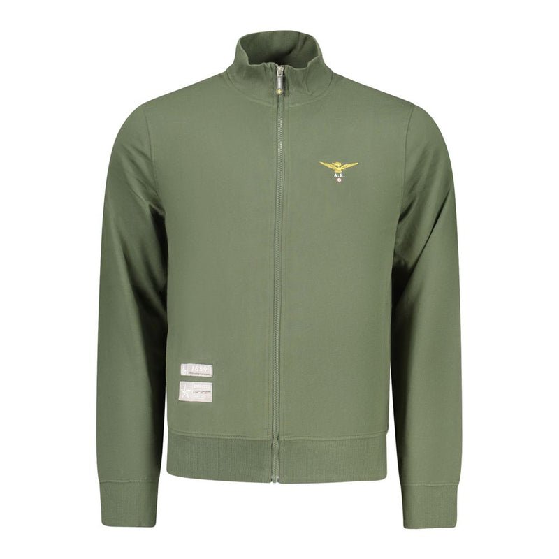 Accademia Militare Verde Cotton Menswear Sweatshirt - Stylish Comfort