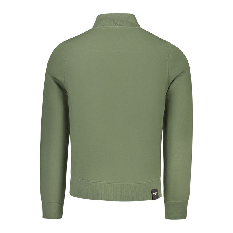 Accademia Militare Verde Cotton Menswear Sweatshirt - Stylish Comfort