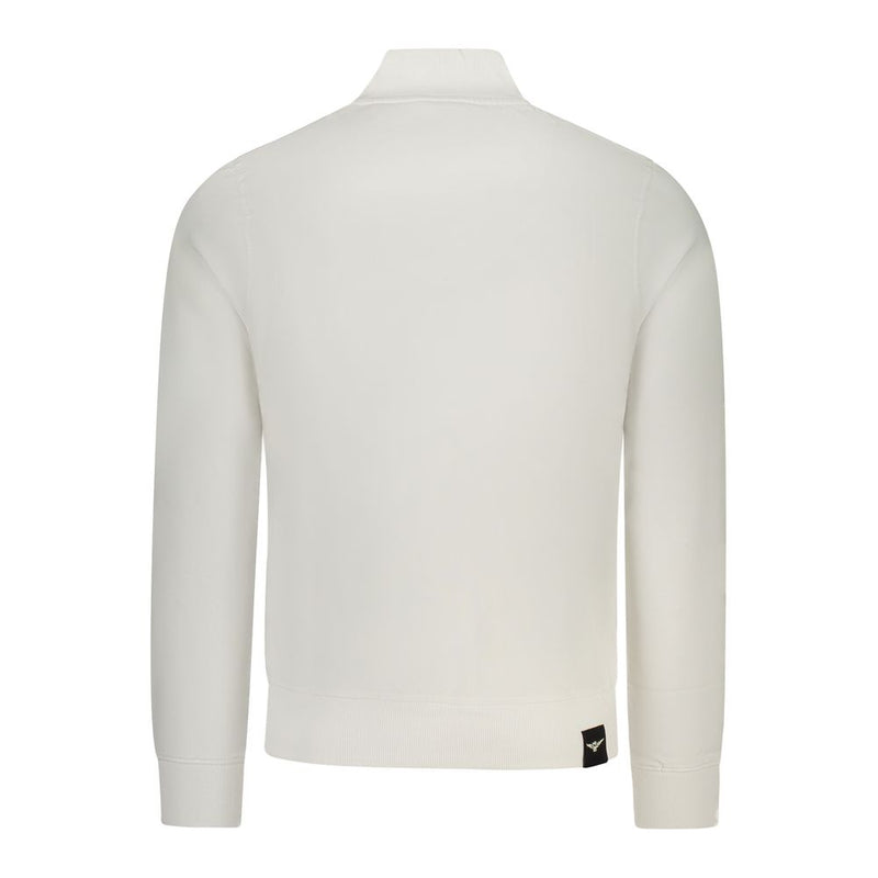 Accademia Militare White Cotton Men Sweatshirt - Stylish Comfort