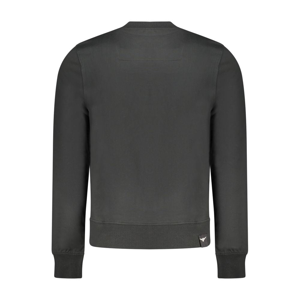 Accademia Militare Black Cotton Men's Sweatshirt - Stylish Comfort