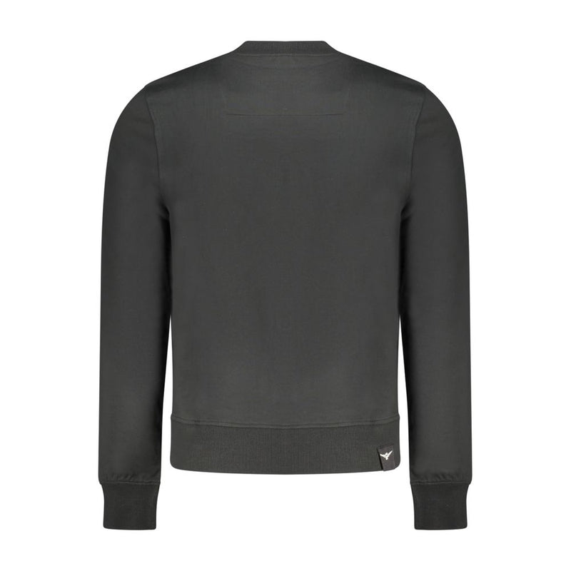 Accademia Militare Black Cotton Men's Sweatshirt - Stylish Comfort