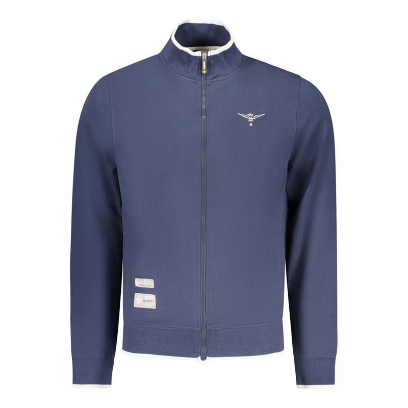 Accademia Militare Blue Cotton Sweatshirt for Men - Stylish Comfort