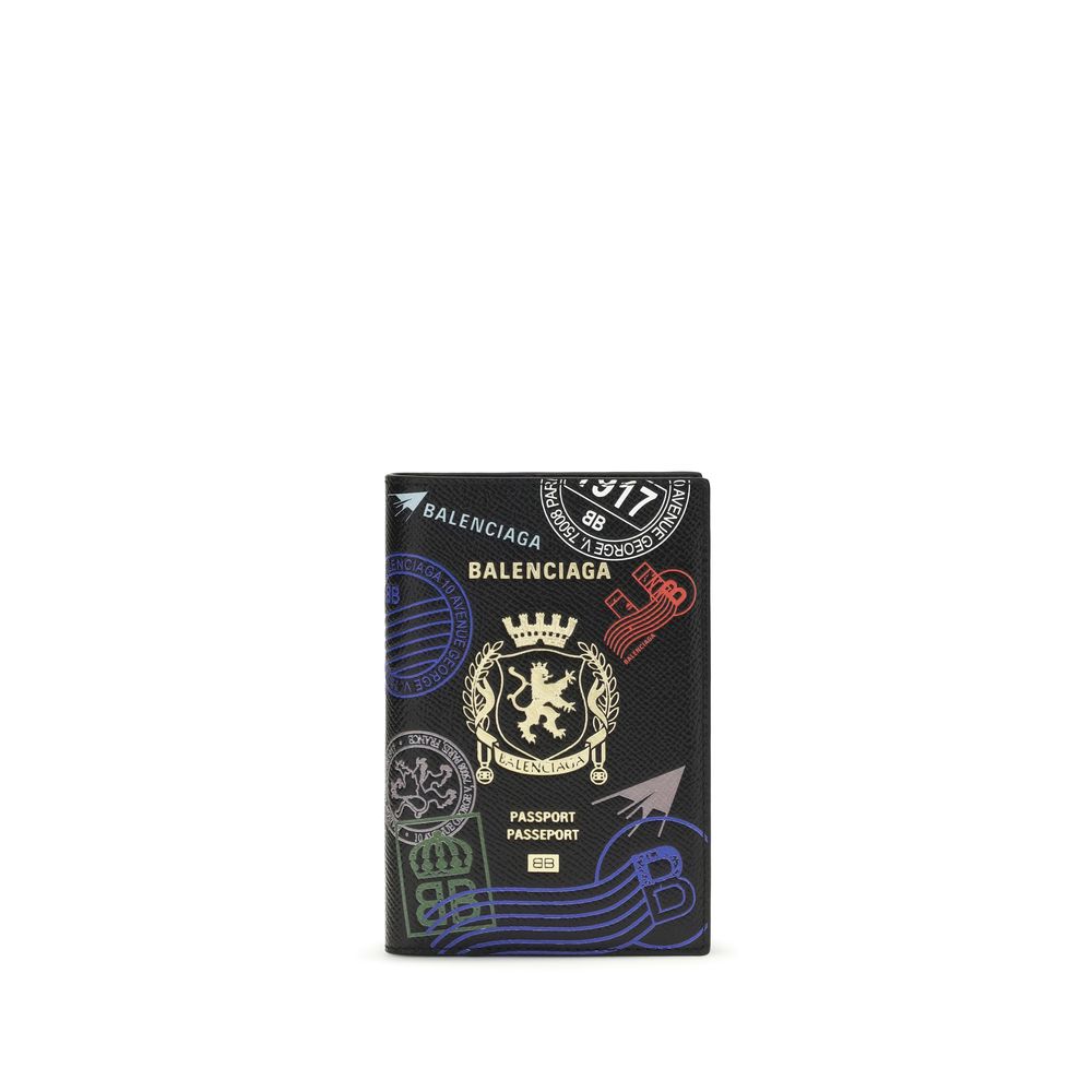 Portefeuille Balenciaga en cuir de veau multicolore Bos Taurus