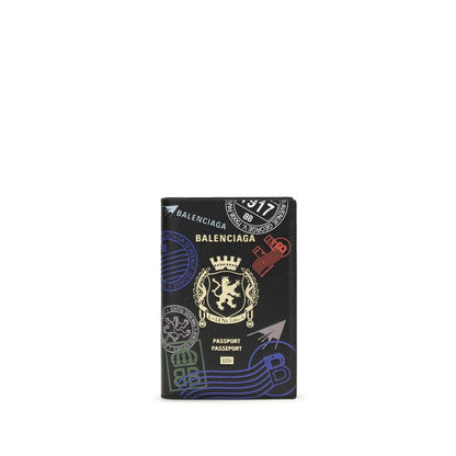 Portefeuille Balenciaga en cuir de veau multicolore Bos Taurus