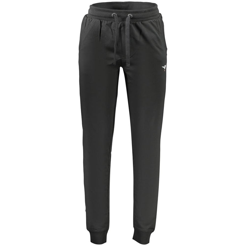 Accademia Militare Black Cotton Men's Sweatpants - Stylish Comfort