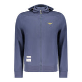 Accademia Militare Sweatshirt Homme en Coton Bleu avec Détail Zippé