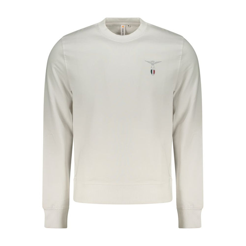 Accademia Militare Bianco Sweatshirt en Coton pour Homme - Élégance et Confort