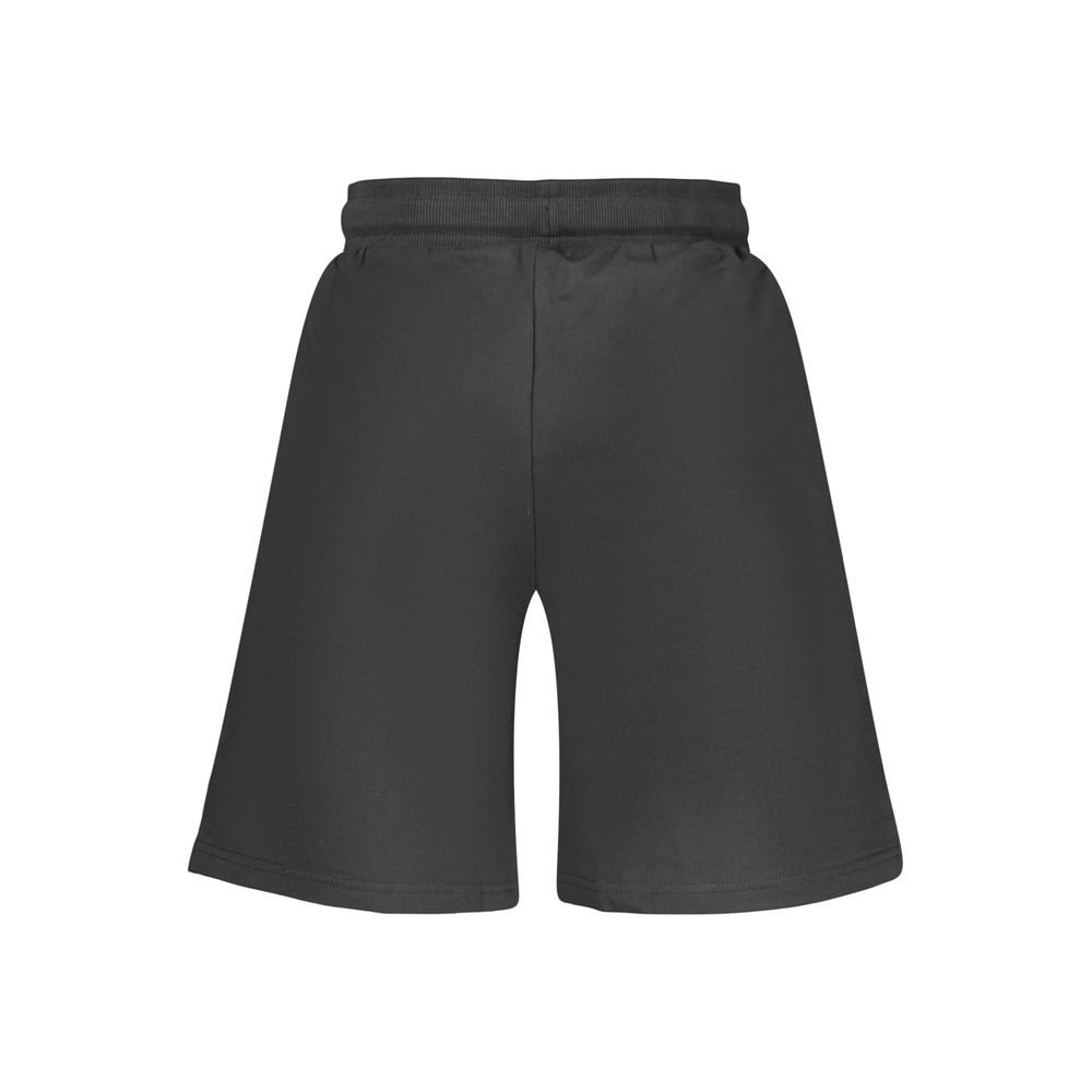 Accademia Militare Black Cotton Men’s Sports Shorts - Active Wear