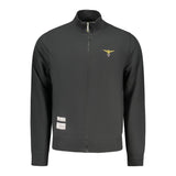Accademia Militare Black Cotton Men’s Sweatshirt with Embossed Design