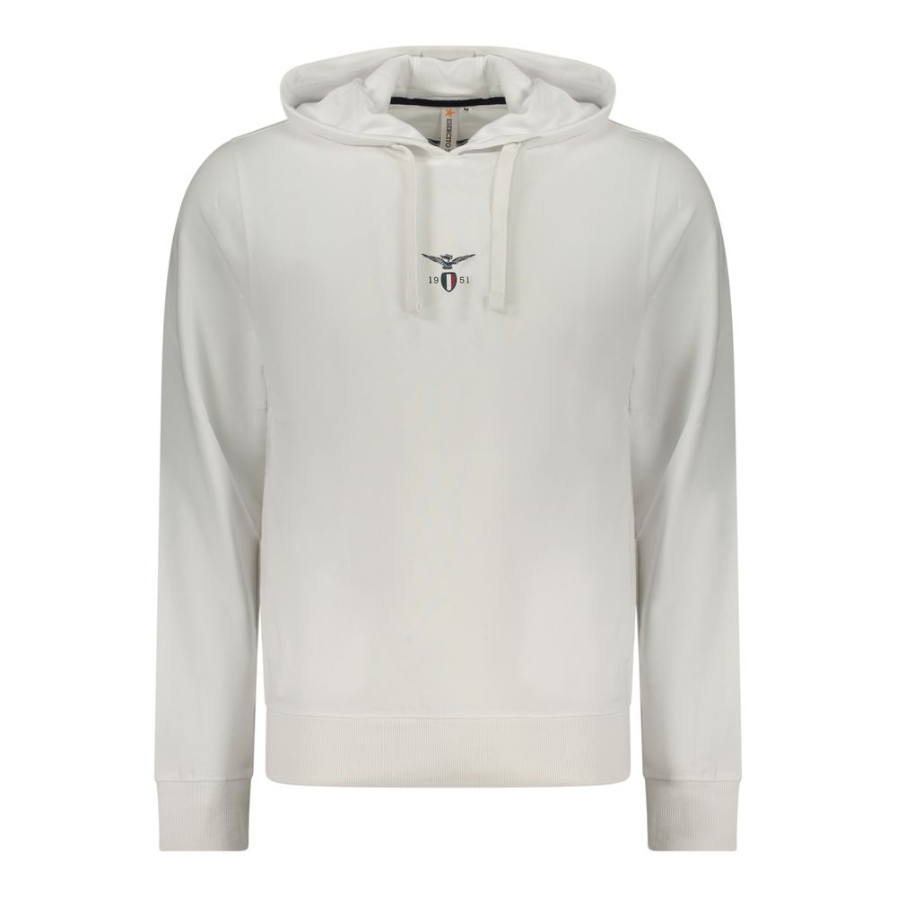 Accademia Militare White Cotton Men's Sweatshirt - Stylish Comfort