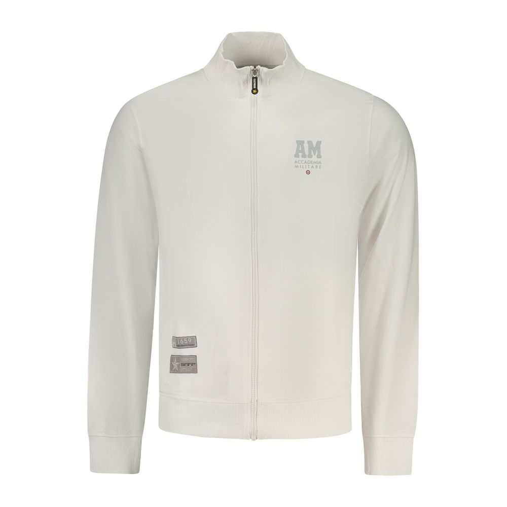 Accademia Militare Sweatshirt Blanc en Coton pour Homme - Élégance et Confort