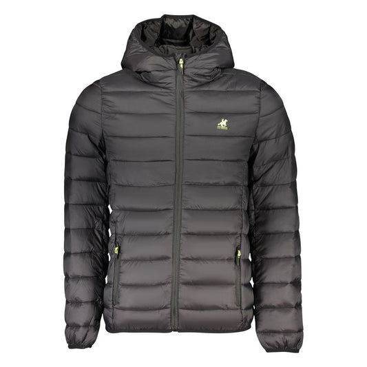 U.S. Grand Zwart Polyester Herenjack