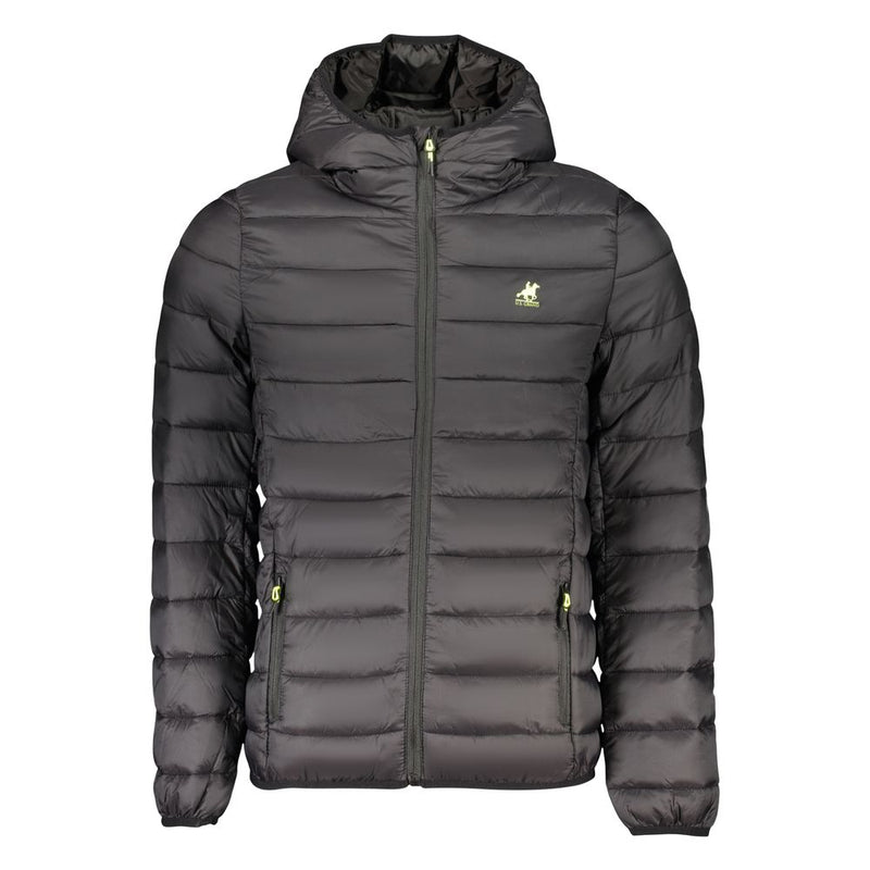 U.S. Grand Zwart Polyester Herenjack