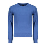 U.S. Grand Blue Cotton Men Sweater - Stylish Comfort