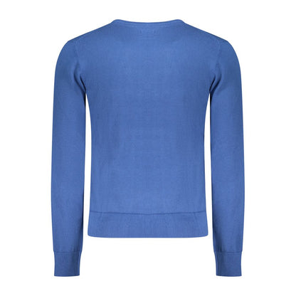 U.S. Grand Blue Cotton Men Sweater