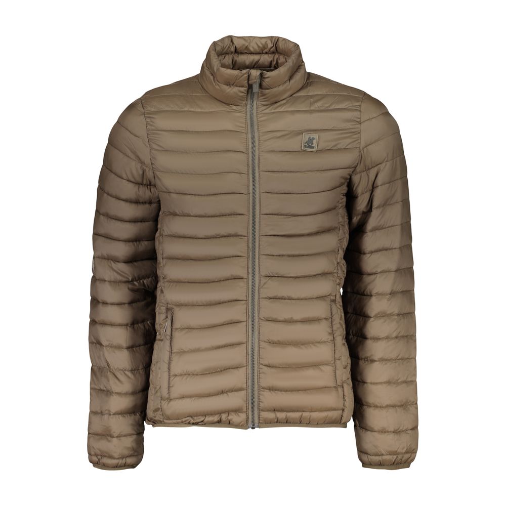 U.S. Grand Brown Polyester Men's Jacket - Stylish & Functional