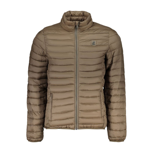U.S. Grand Brown Polyester Men's Jacket - Stylish & Functional