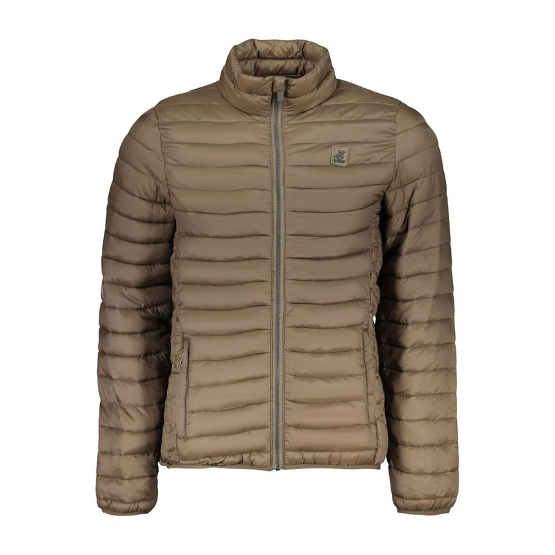 U.S. Grand Brown Polyester Men's Jacket - Stylish & Functional