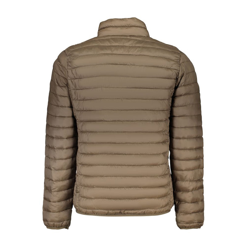 U.S. Grand Brown Polyester Men's Jacket - Stylish & Functional