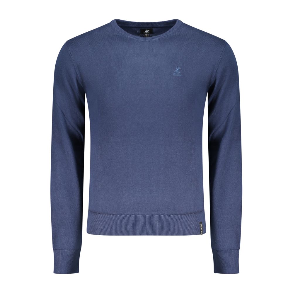 U.S. Grand Blu Cotton Men Sweater - Sophisticated Casual Wear
