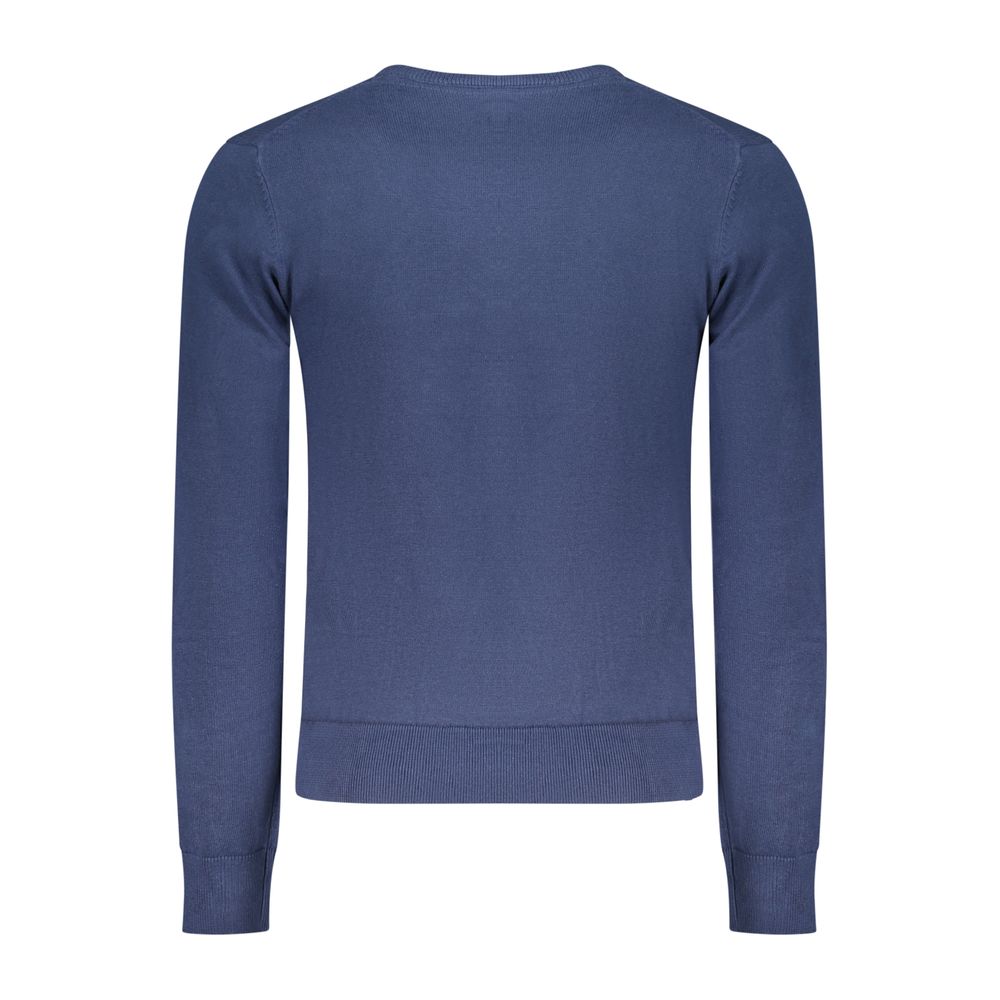 U.S. Grand Blu Cotton Men Sweater - Sophisticated Casual Wear