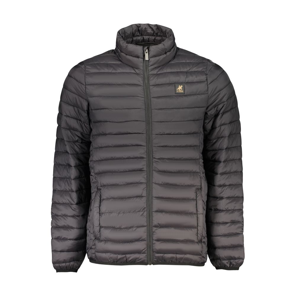 U.S. Grand Black Polyester Men's Jacket - Modern & Lightweight