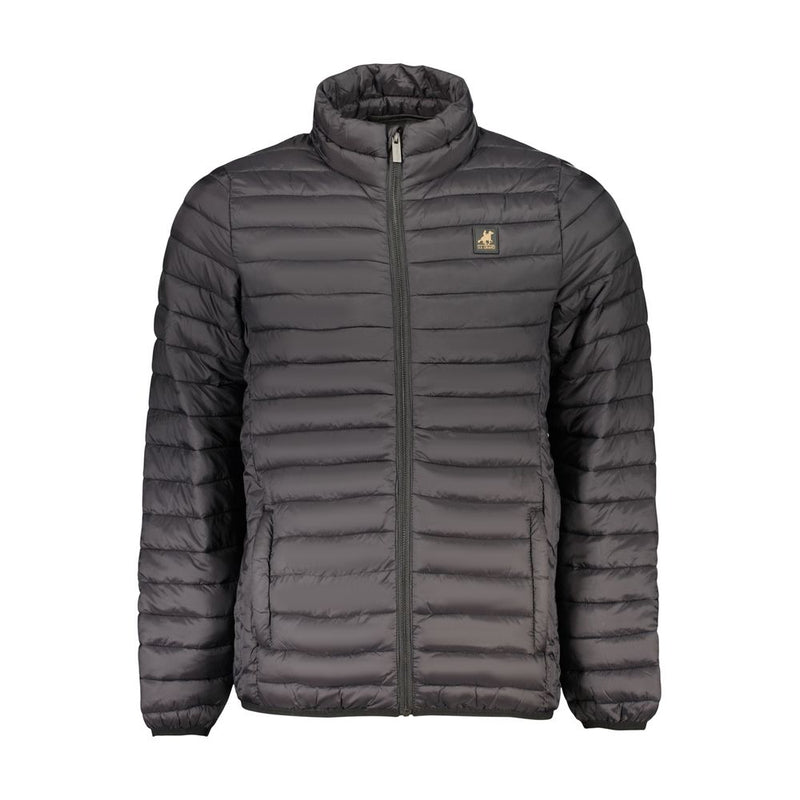 U.S. Grand Black Polyester Men's Jacket - Stylish & Practical