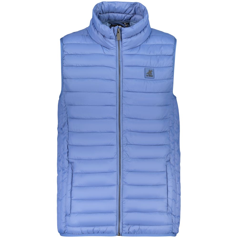 U.S. Grand Blu Poliammide Men Vest - Élégance Moderne